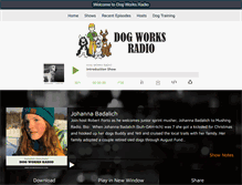 Tablet Screenshot of dogworksradio.com